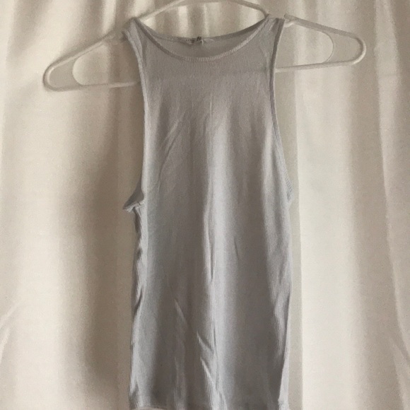 White Aero Ribbed Tank - Picture 2 of 3